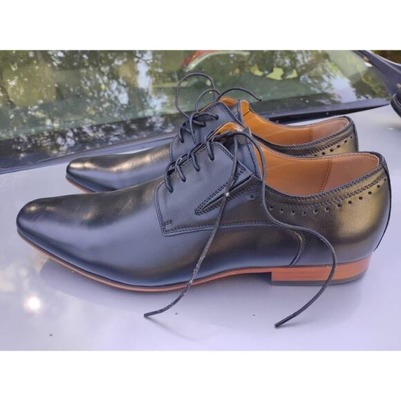 Aldo Mens Black Leather Oxford Dress Shoes Size 11 main image 4